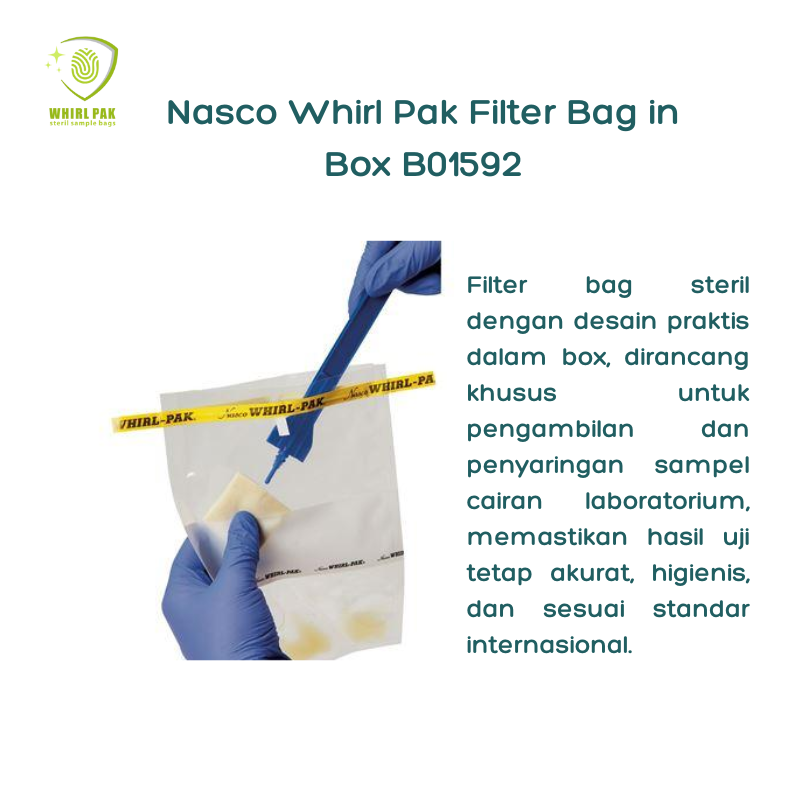 Nasco Whirl Pak Filter Bag in Box B01592